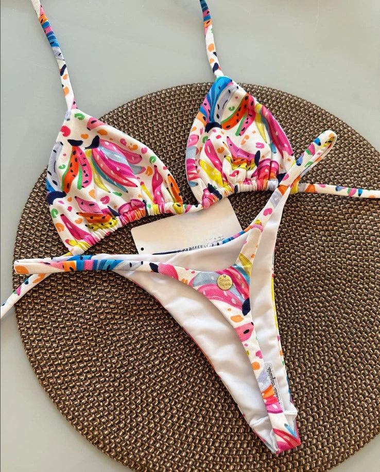 Traje de baño nuevo de bikini para mujer para vacaciones en la playa