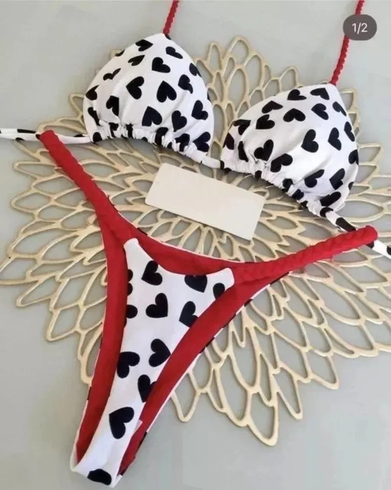Traje de baño nuevo de bikini para mujer para vacaciones en la playa