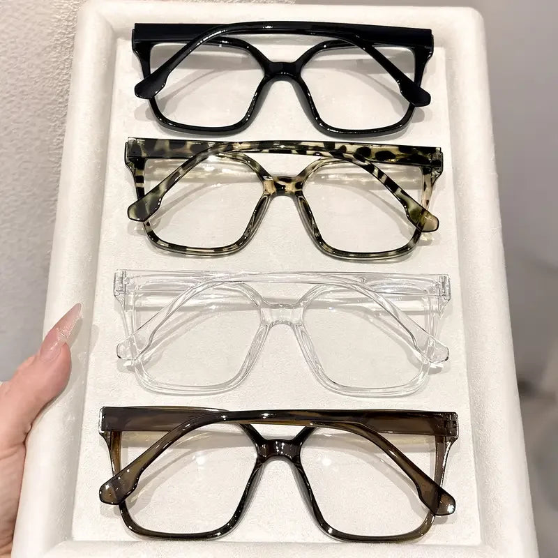 1Pc/2Pcs/3Pcs/4Pcs Elegant, Simple and Stylish Geometric Glasses
