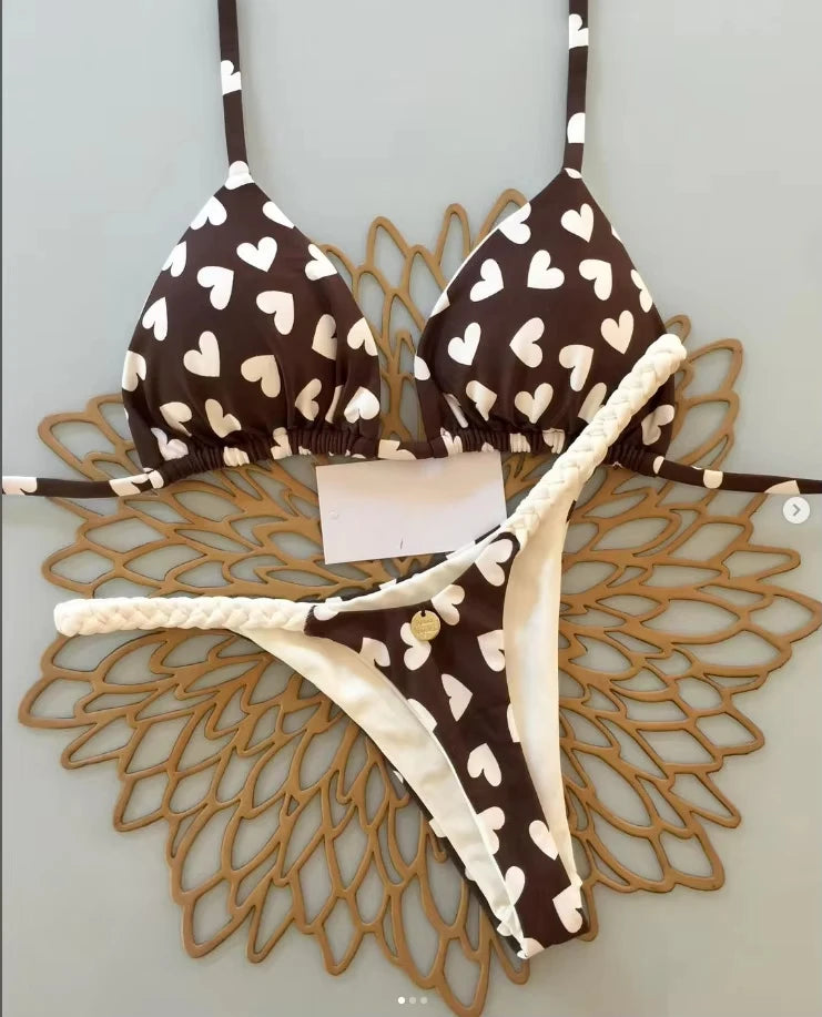 Traje de baño nuevo de bikini para mujer para vacaciones en la playa