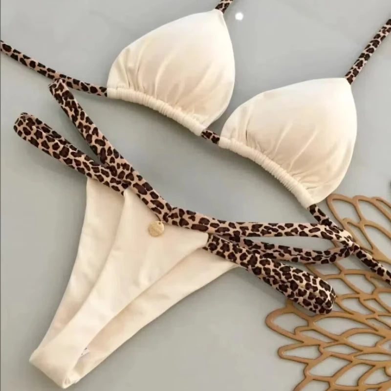 Traje de baño nuevo de bikini para mujer para vacaciones en la playa