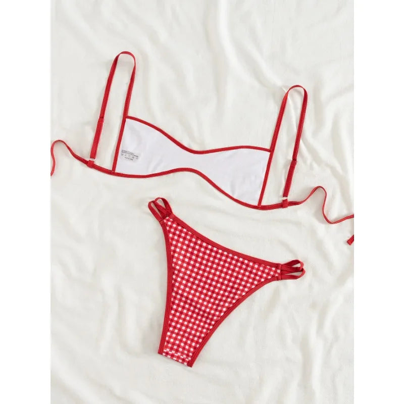 Sexy Vintage Polka Dot Bikini Set Women 2026