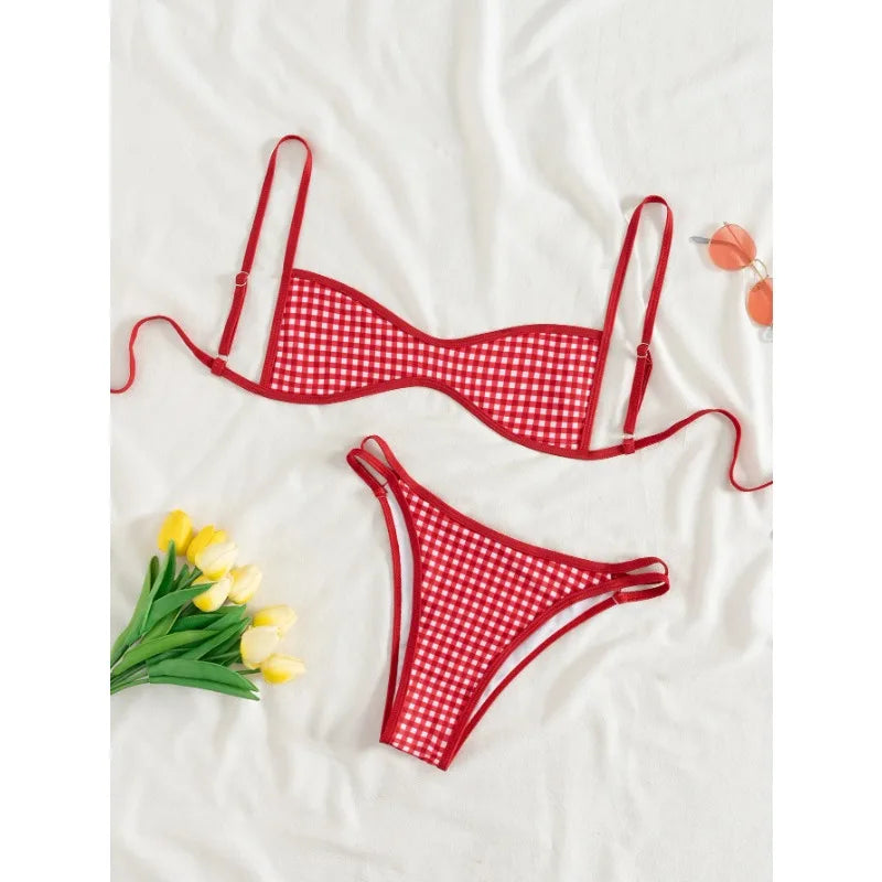 Sexy Vintage Polka Dot Bikini Set Women 2026