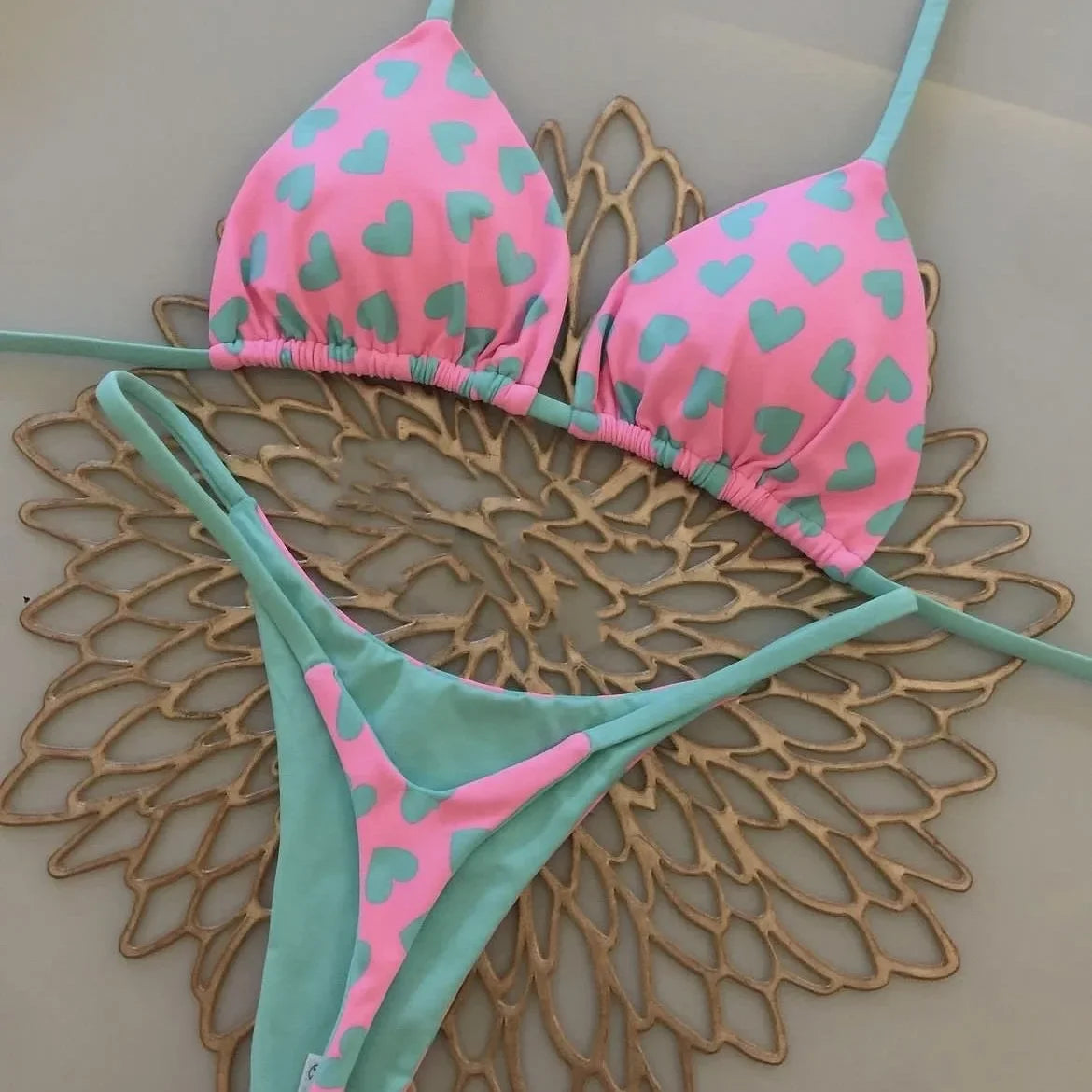 Traje de baño nuevo de bikini para mujer para vacaciones en la playa