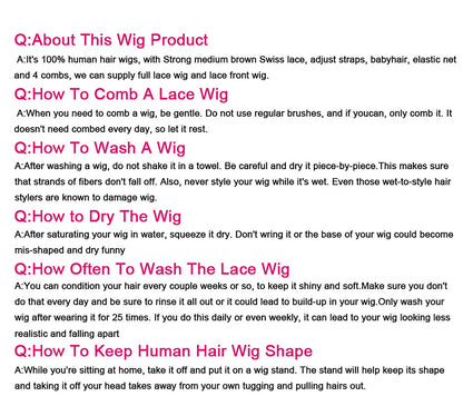 Straight Pixie Cut Human Hair Wig all size
