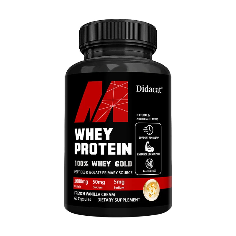 Whey Protein Capsules - Contains 5000mg of Protein