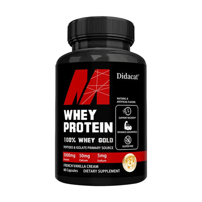 Whey Protein Capsules - Contains 5000mg of Protein