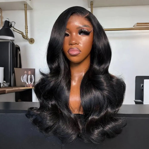 Body Wave Black Color Synthetic Soft Lace Frontal