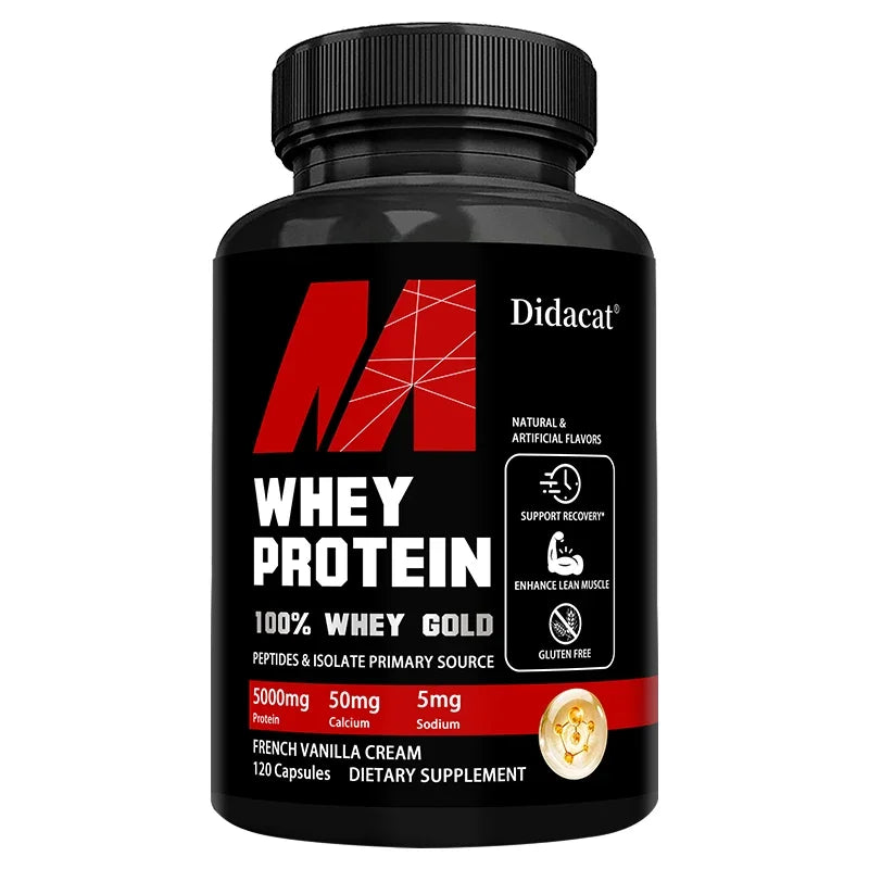 Whey Protein Capsules - Contains 5000mg of Protein