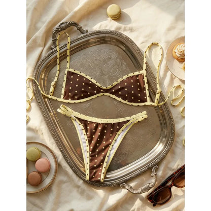 Sexy Vintage Polka Dot Bikini Set Women 2026
