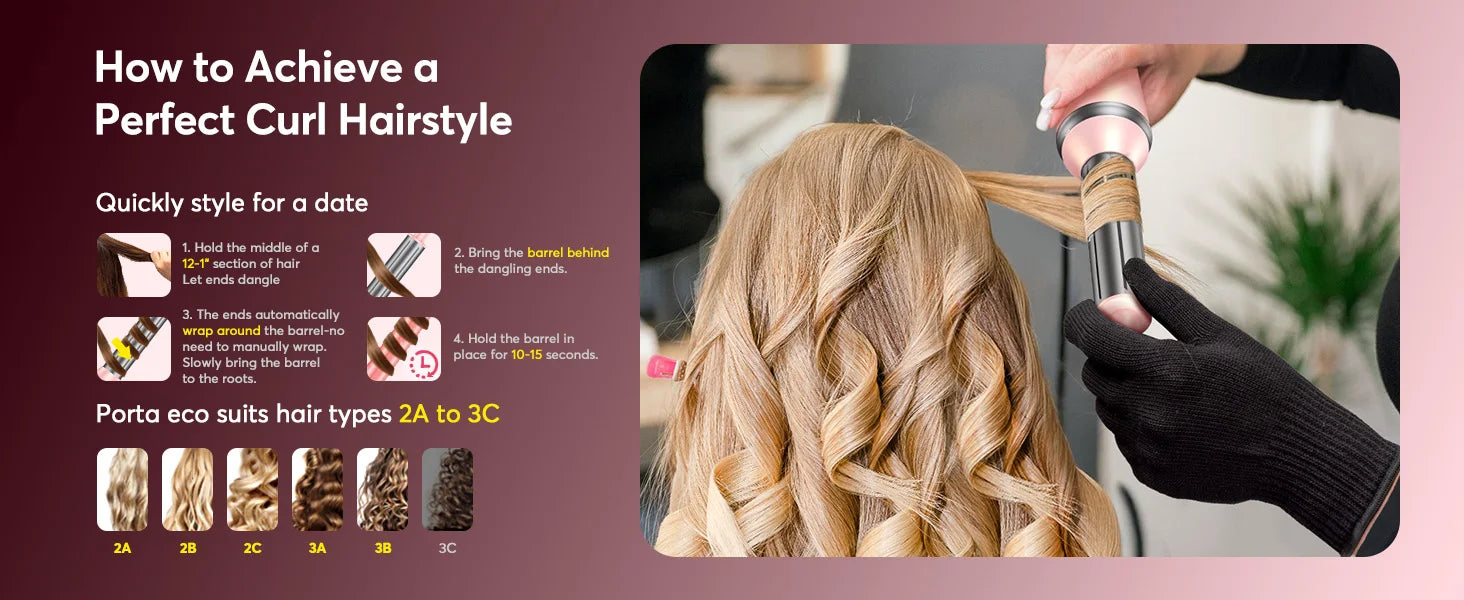 5 in 1 Hot Air Styler Wrap with Travel Bag- 1200W