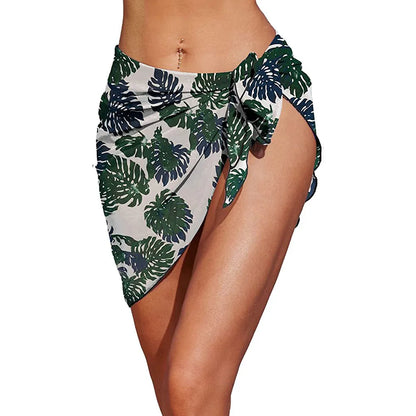Womens Long&amp;Short Sarong Swimsuit Coverups