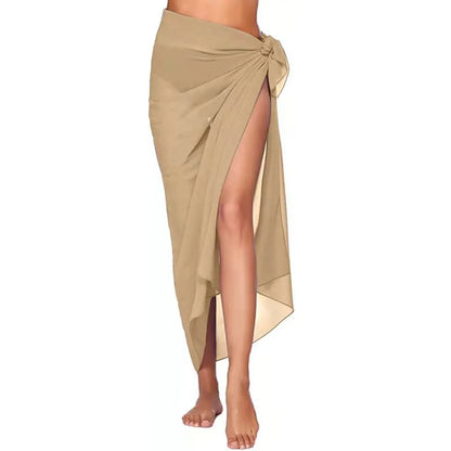 Womens Long&amp;Short Sarong Swimsuit Coverups