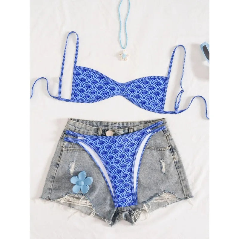 Sexy Vintage Polka Dot Bikini Set Women 2026