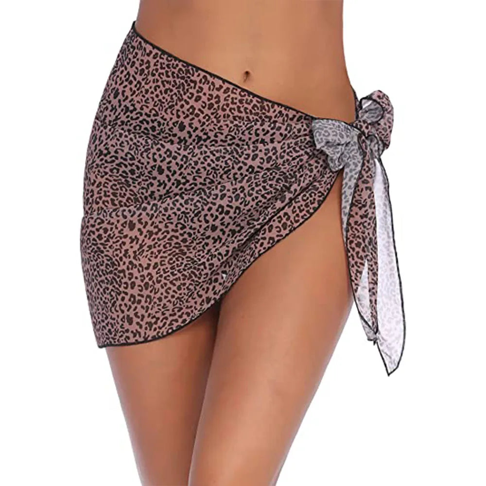 Womens Long&amp;Short Sarong Swimsuit Coverups