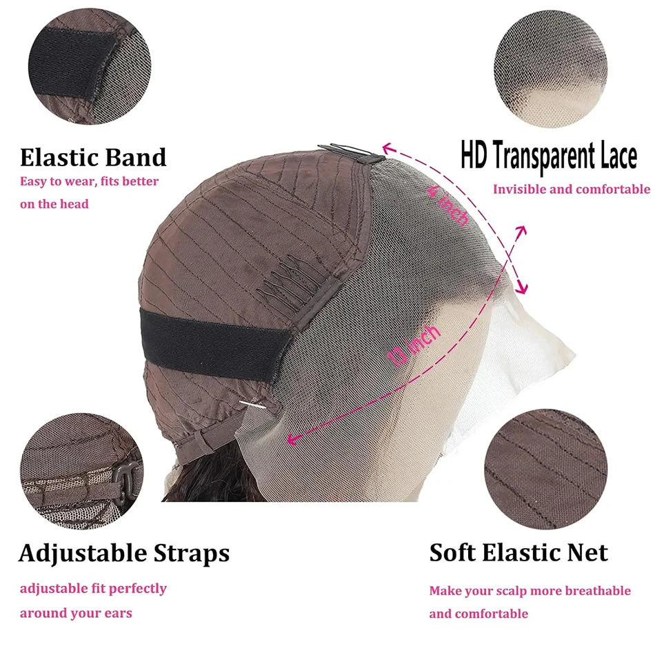 Straight Pixie Cut Human Hair Wig all size