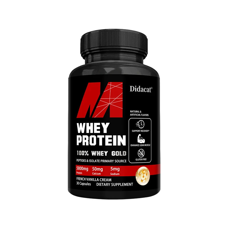 Whey Protein Capsules - Contains 5000mg of Protein