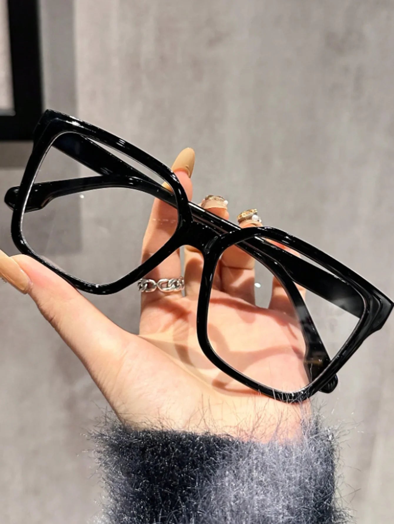 1Pc/2Pcs/3Pcs/4Pcs Elegant, Simple and Stylish Geometric Glasses