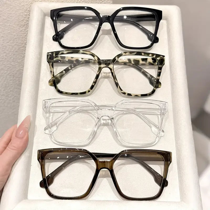 1Pc/2Pcs/3Pcs/4Pcs Elegant, Simple and Stylish Geometric Glasses