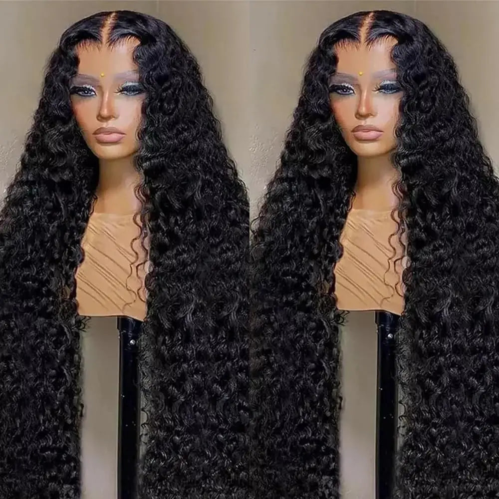 Water Wave Curly Human Hair Wig Deep