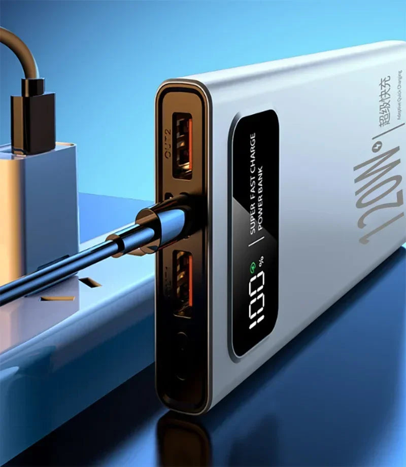 Lenovo 50000mAh  Power Bank 120W Fast Charge LED Digital Display