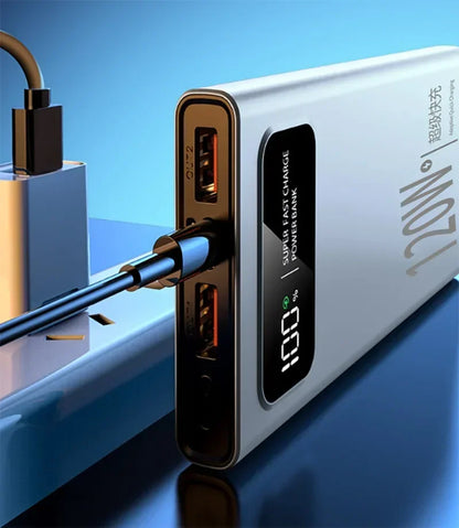 Lenovo 50000mAh  Power Bank 120W Fast Charge LED Digital Display