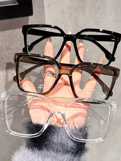 1Pc/2Pcs/3Pcs/4Pcs Elegant, Simple and Stylish Geometric Glasses