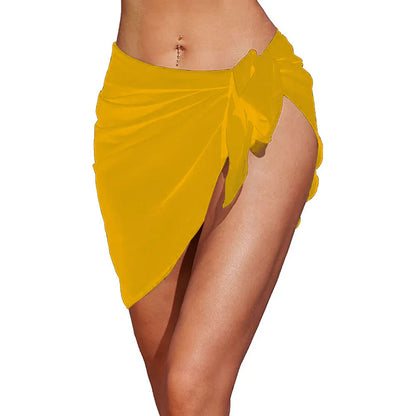 Womens Long&amp;Short Sarong Swimsuit Coverups