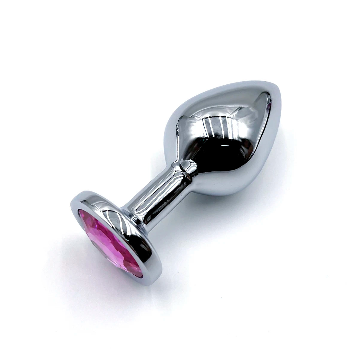 Metal Anal Plug With Gem Base