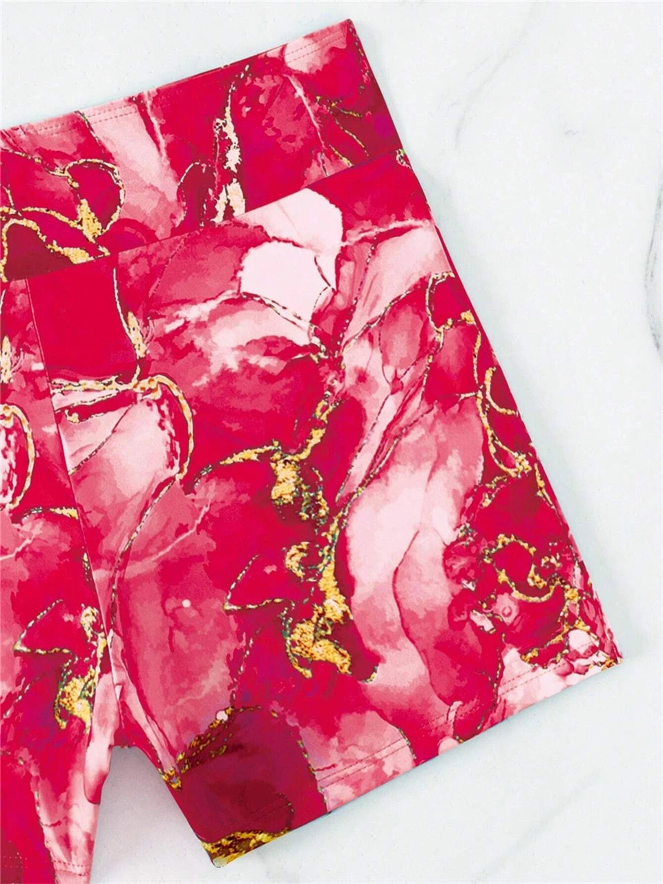 Two Pieces Marble Print Swimwear 2026