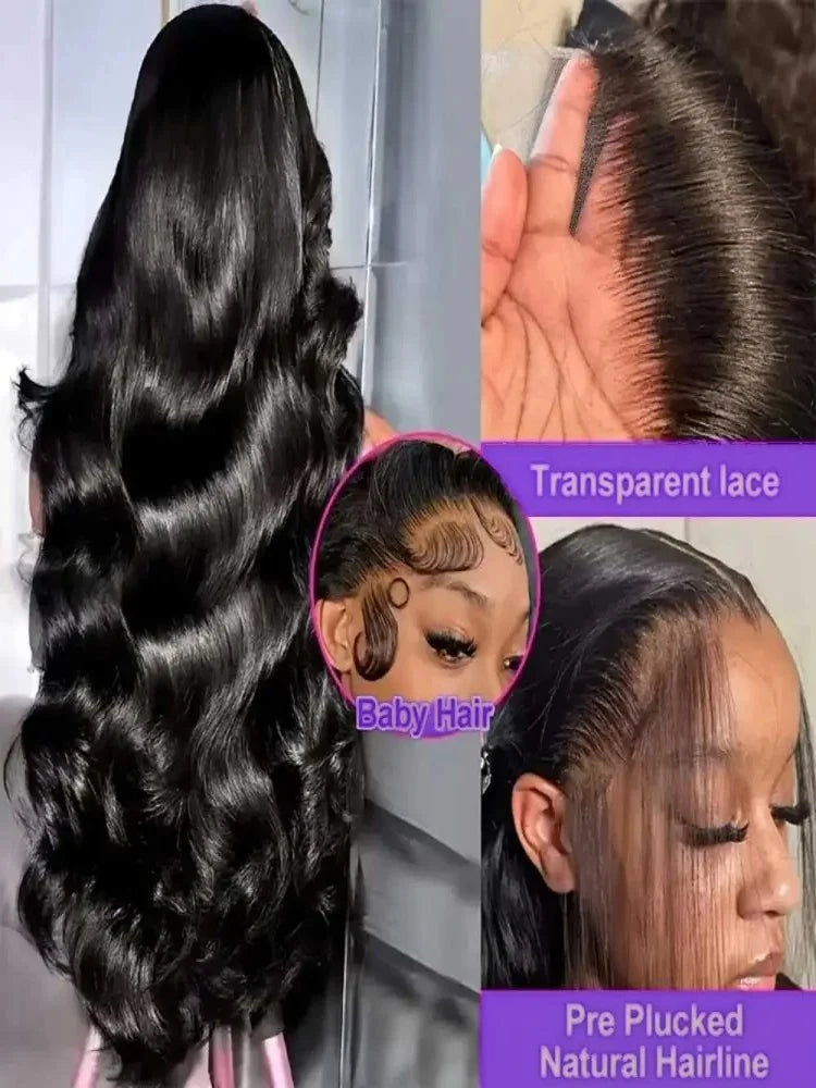 13x6 HD Lace Frontal Human Hair Wig 5x5 all size