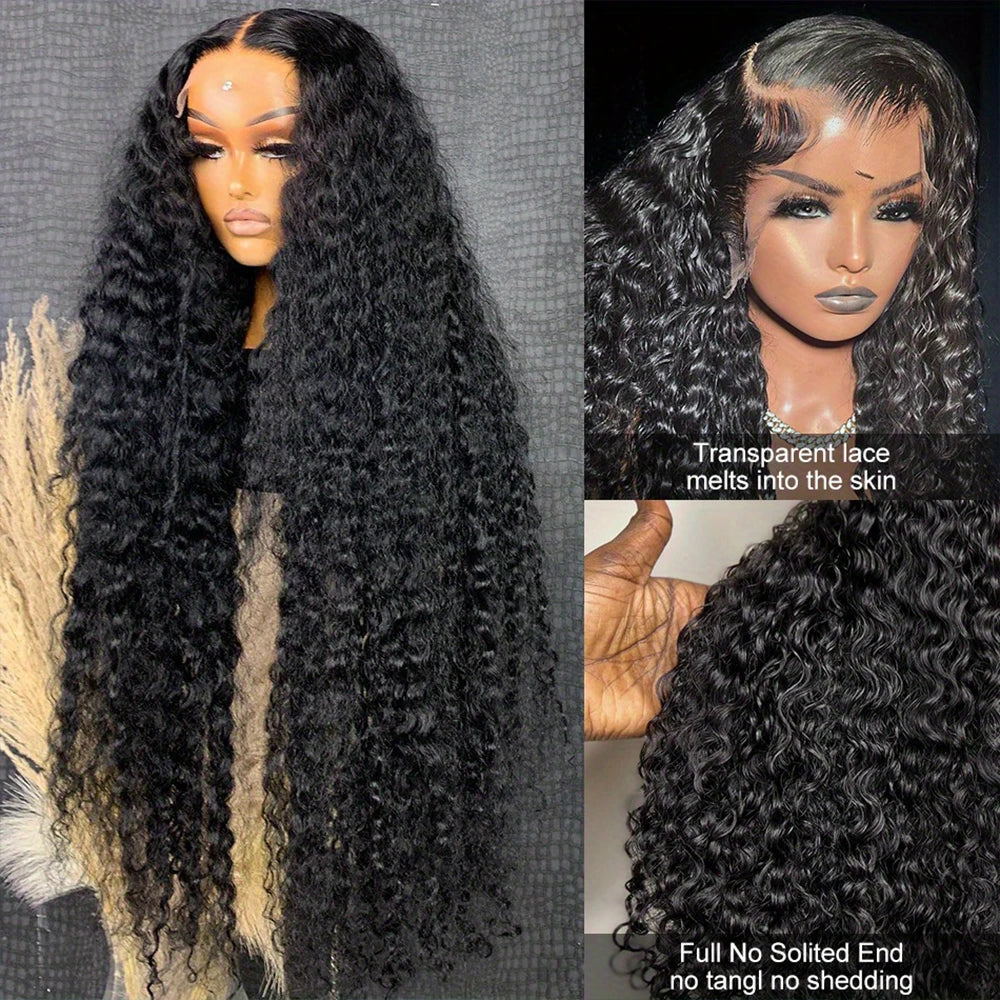 Water Wave Curly Human Hair Wig Deep