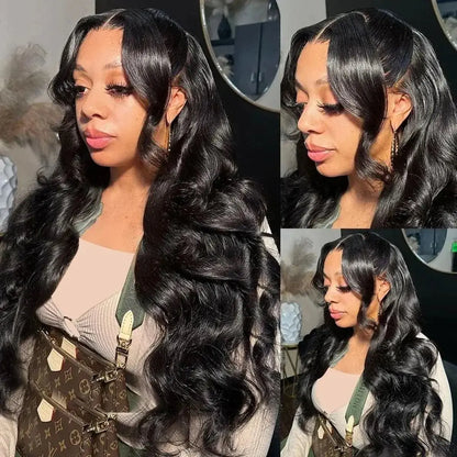 Body Wave Black Color Synthetic Soft Lace Frontal