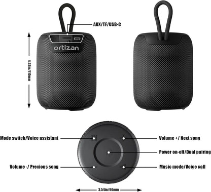 Ortizan Bluetooth Speakers, Portable