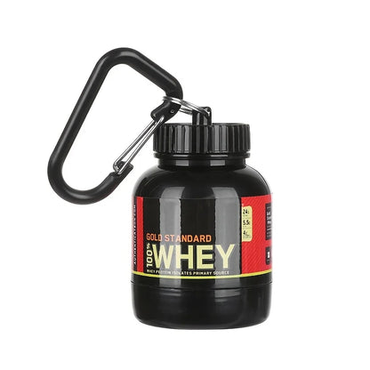 100/200ml Portable Protein Powder Supplement Container Lightweight Leakproof