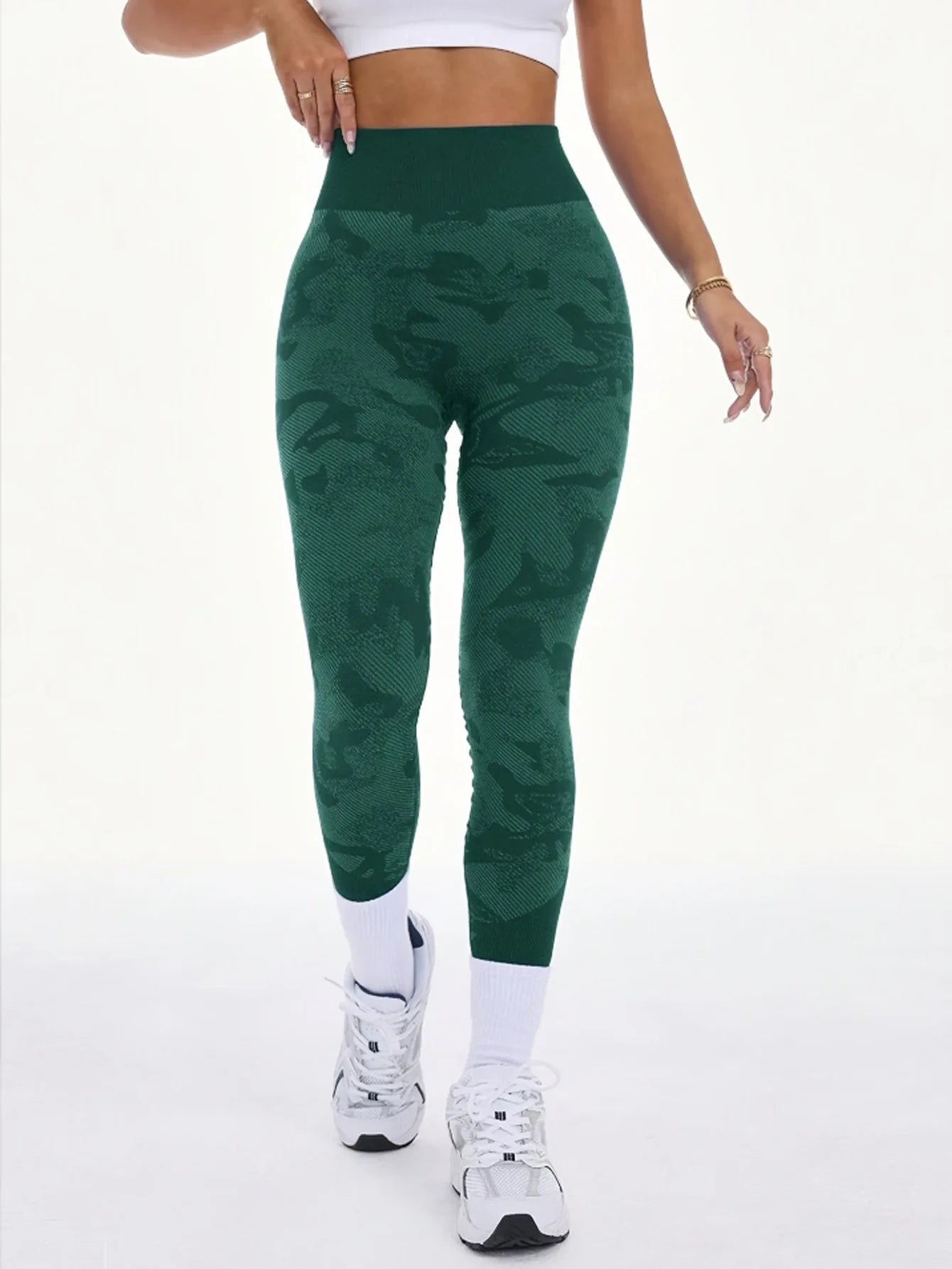 Women Camouflage Leggings Gym Fitness Athletic Workout Elastic