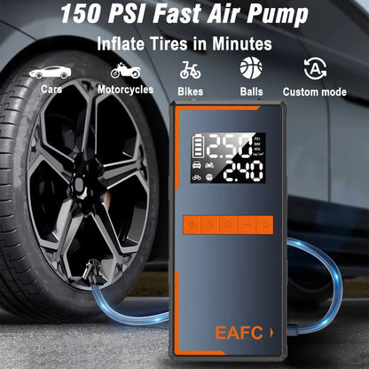 1200A Peak Car Jump Starter &amp;150PSI Air Pump 12V Portable Power Bank