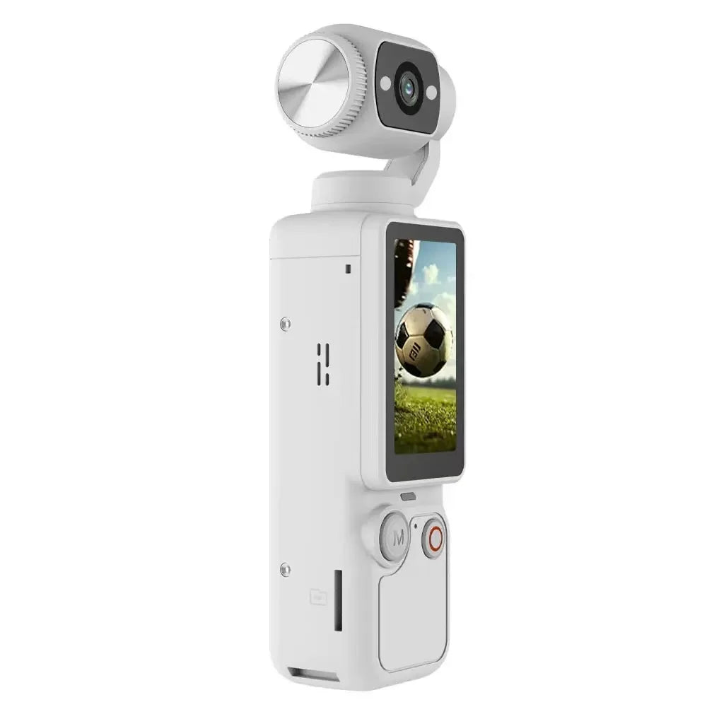 4K Pocket Gimbal Camera Handheld Stabilized 75MP 330° Auto-Tracking