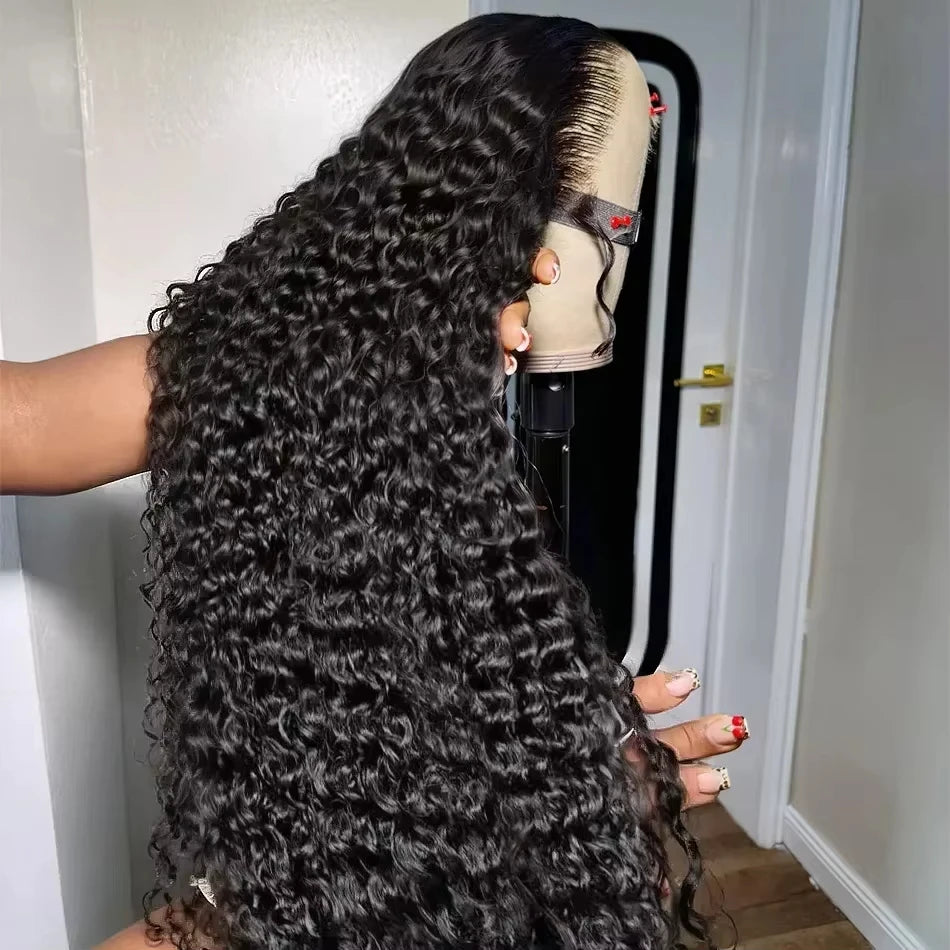 Water Wave Curly Human Hair Wig Deep
