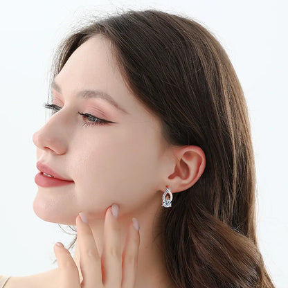 Cross Waterdrop Ear Cuffs Women&