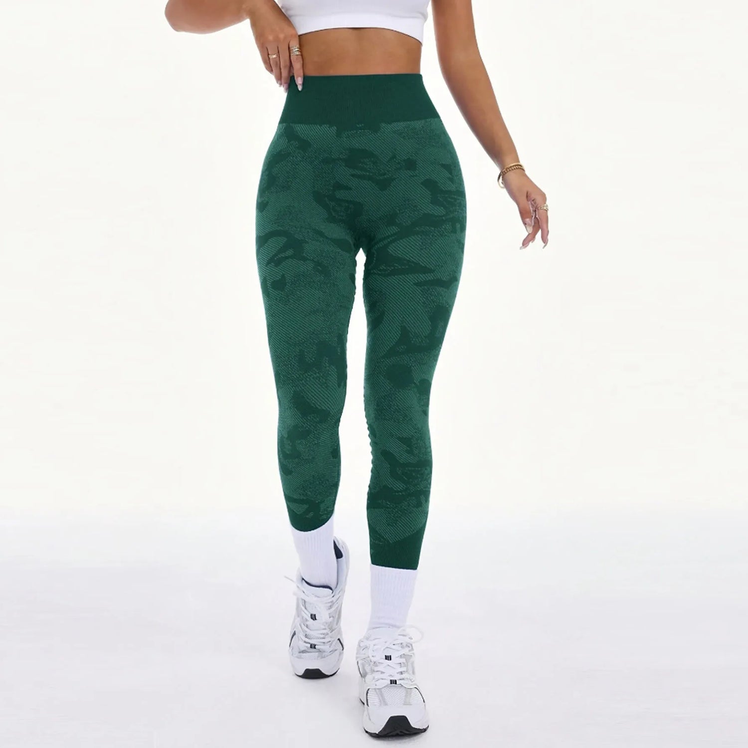 Women Camouflage Leggings Gym Fitness Athletic Workout Elastic