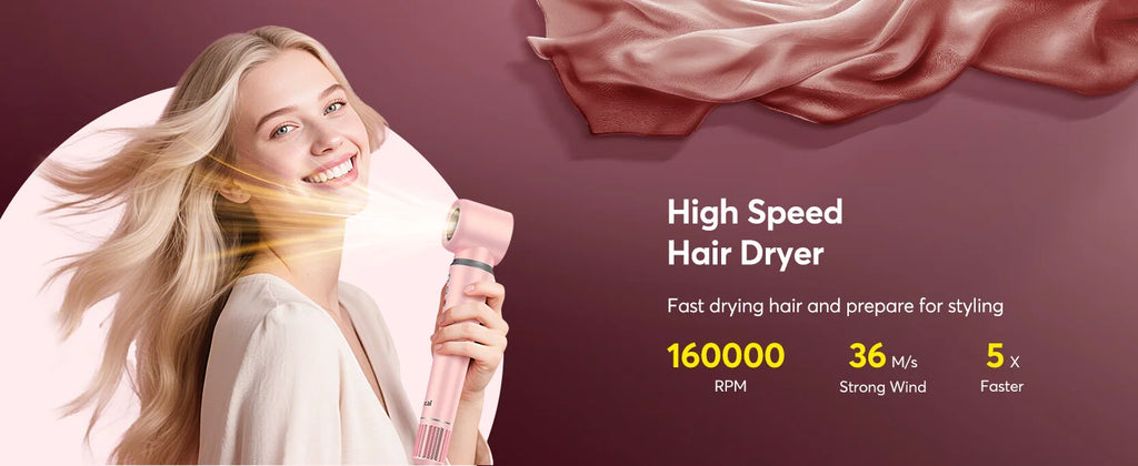 5 in 1 Hot Air Styler Wrap with Travel Bag- 1200W