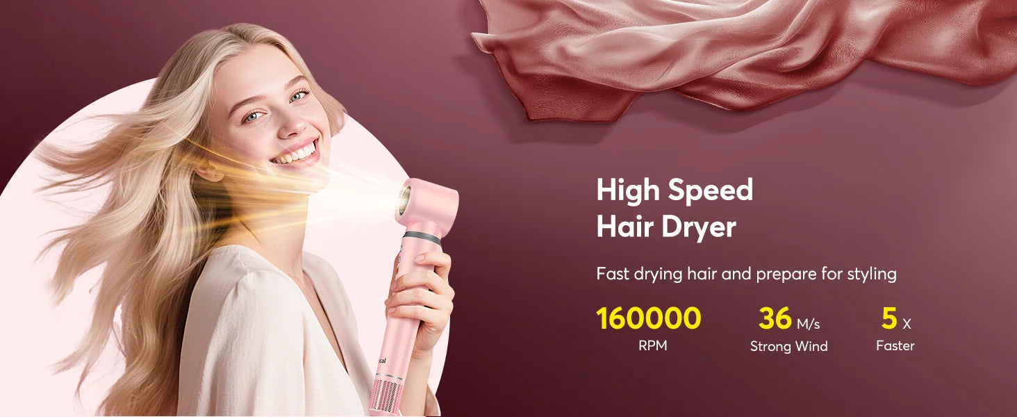 5 in 1 Hot Air Styler Wrap with Travel Bag- 1200W