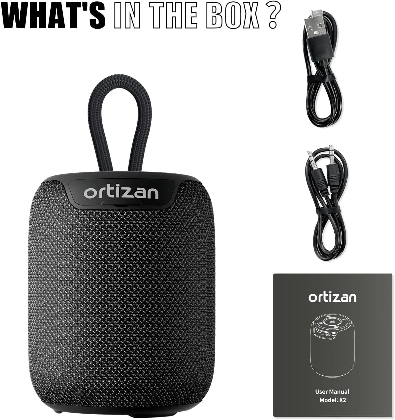 Ortizan Bluetooth Speakers, Portable