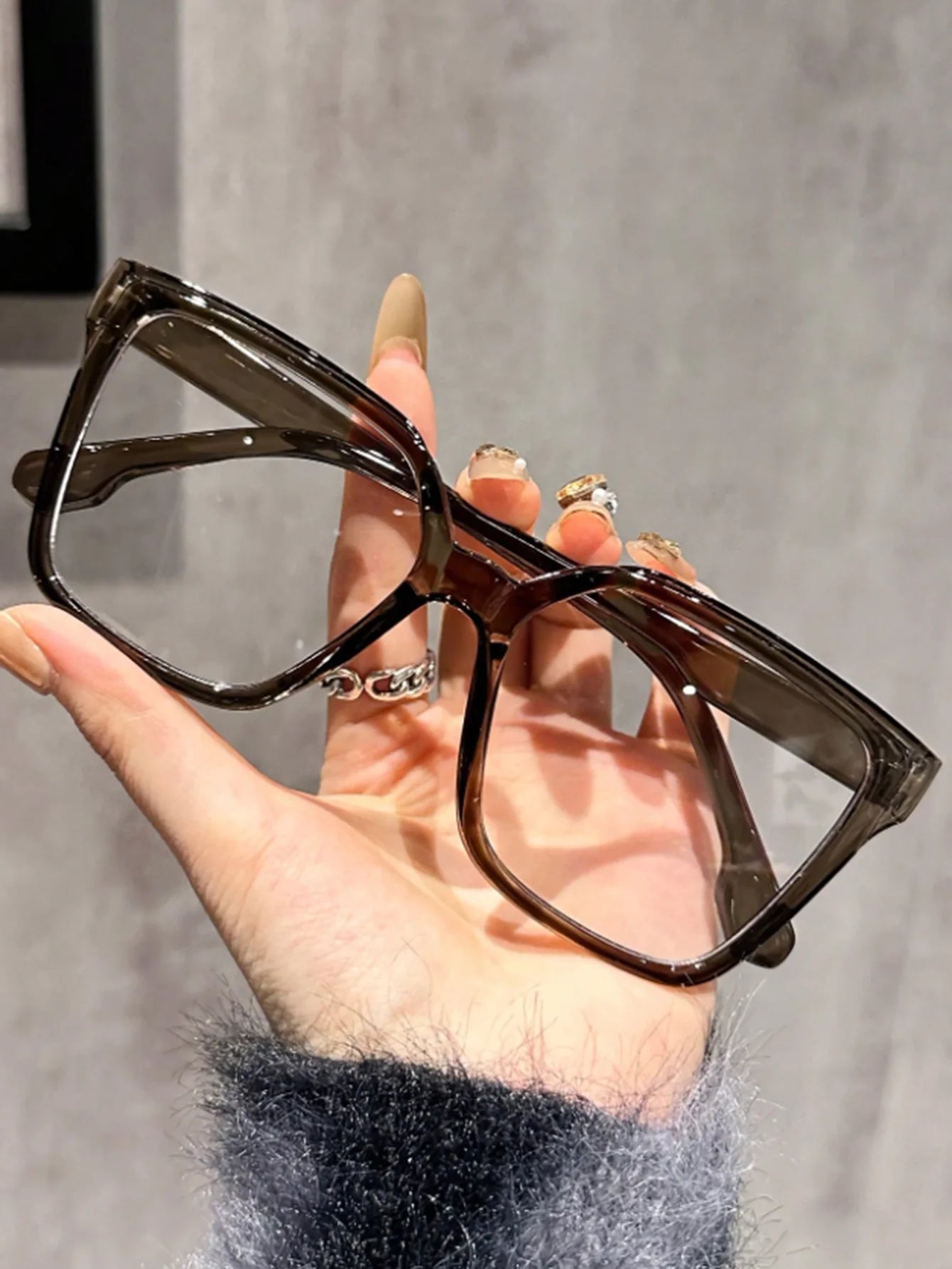 1Pc/2Pcs/3Pcs/4Pcs Elegant, Simple and Stylish Geometric Glasses