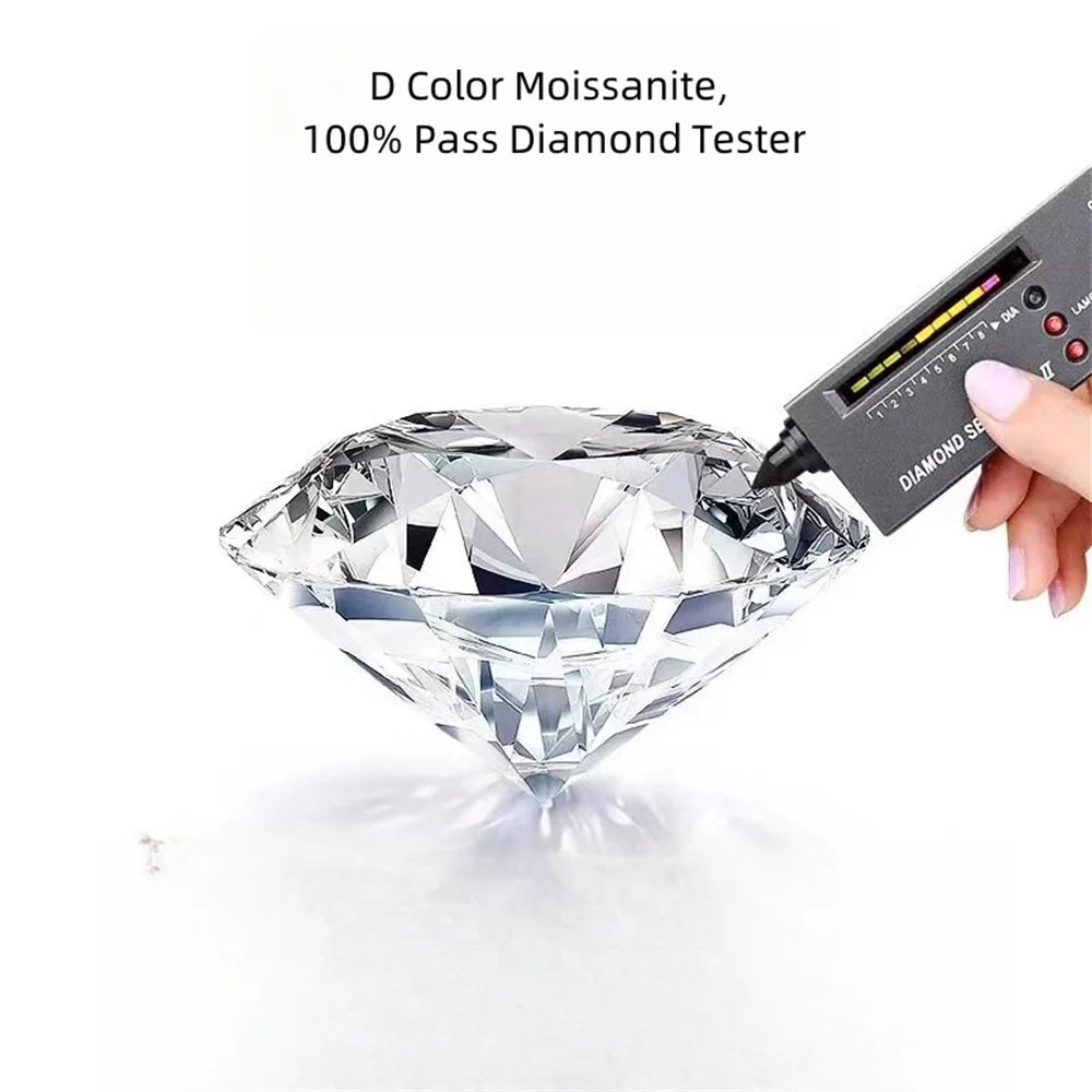 1.118 ct D Color Moissanite S925 Silver Drop Earring