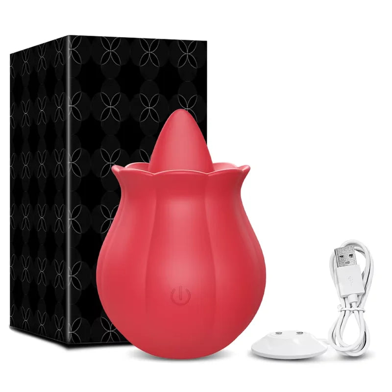 Rose-Vibrator 10 Tongue
