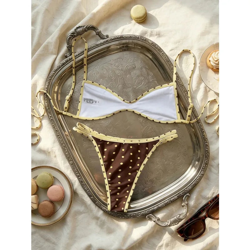 Sexy Vintage Polka Dot Bikini Set Women 2026
