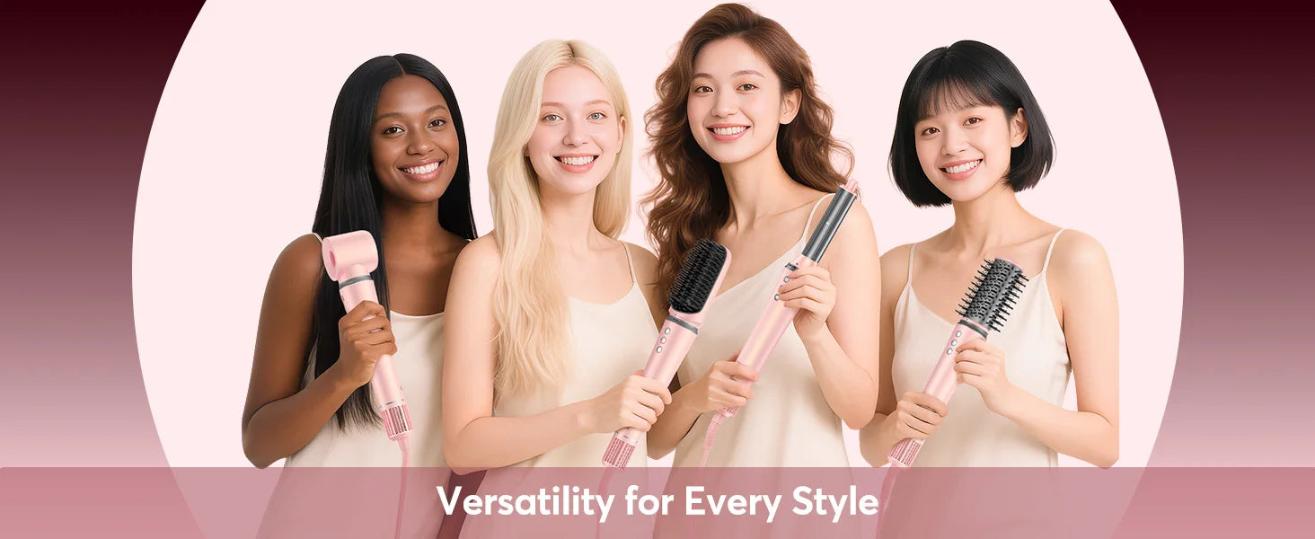 5 in 1 Hot Air Styler Wrap with Travel Bag- 1200W