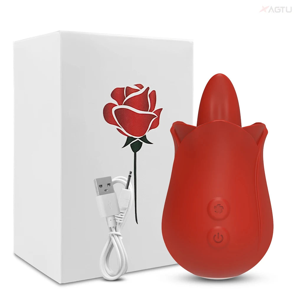 Rose-Vibrator 10 Tongue